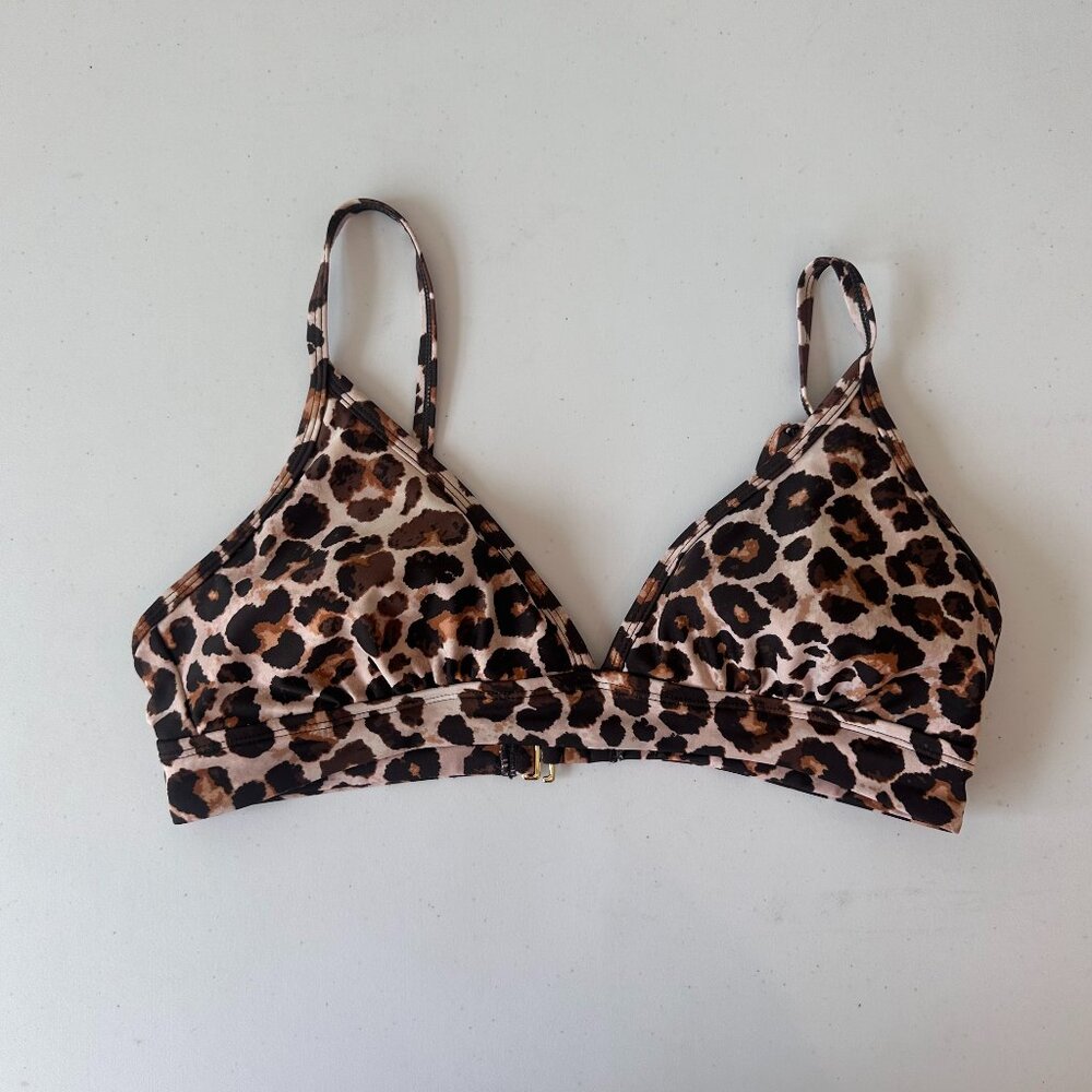Cheetah Print Bikini Top